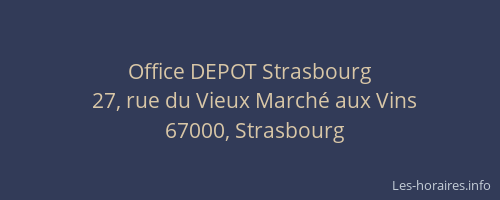Office DEPOT Strasbourg
