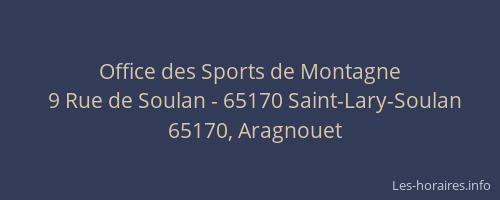 Office des Sports de Montagne
