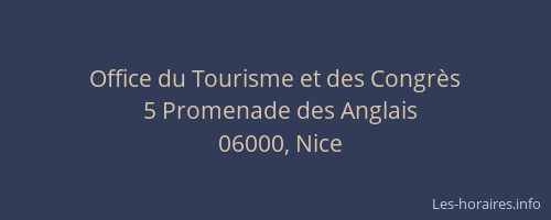 Office du Tourisme et des Congrès
