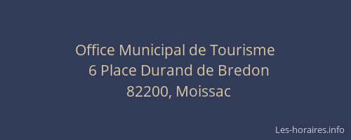 Office Municipal de Tourisme