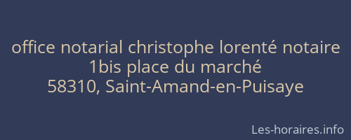 office notarial christophe lorenté notaire