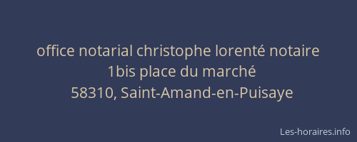 office notarial christophe lorent&eacute; notaire
