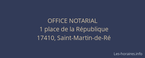 OFFICE NOTARIAL