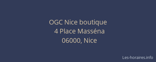OGC Nice boutique