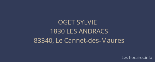 OGET SYLVIE