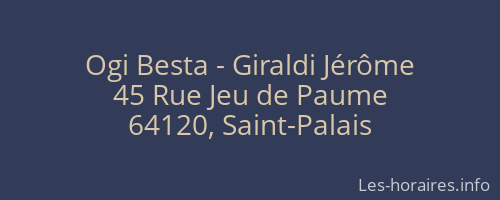 Ogi Besta - Giraldi Jérôme