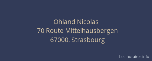 Ohland Nicolas