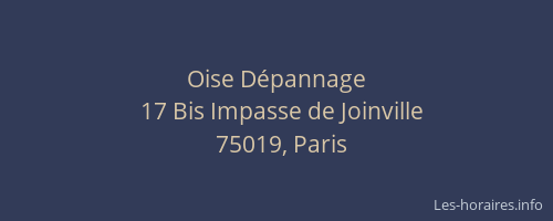 Oise Dépannage
