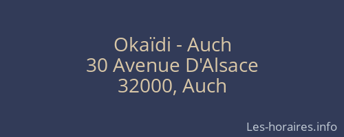 Okaïdi - Auch