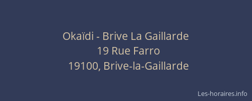 Okaïdi - Brive La Gaillarde
