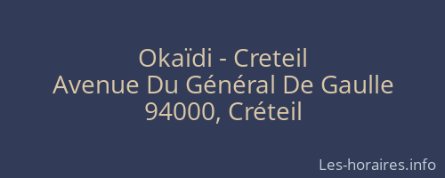 Okaïdi - Creteil