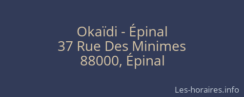 Okaïdi - Épinal