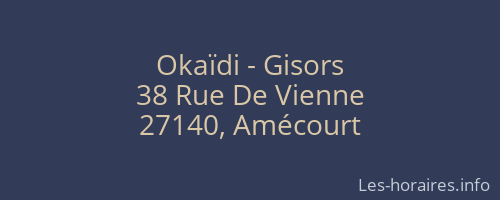 Okaïdi - Gisors
