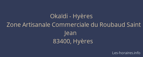 Okaïdi - Hyères