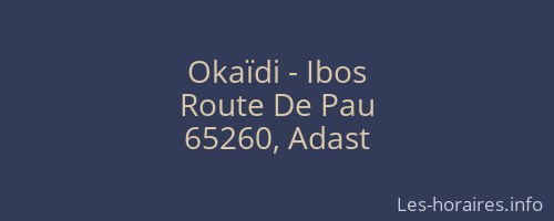 Okaïdi - Ibos