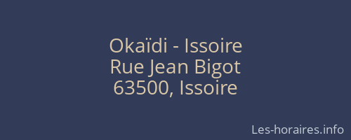 Okaïdi - Issoire