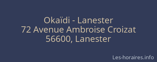 Okaïdi - Lanester