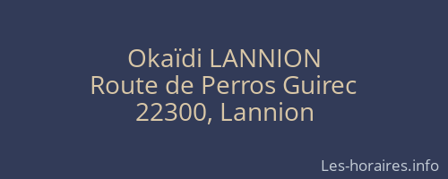 Okaïdi LANNION