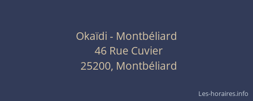 Okaïdi - Montbéliard