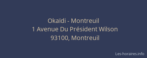 Okaïdi - Montreuil