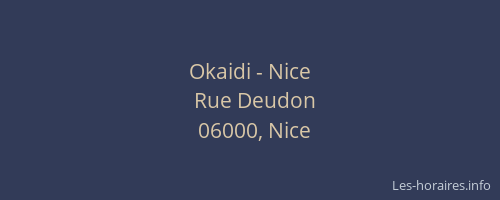 Okaidi - Nice