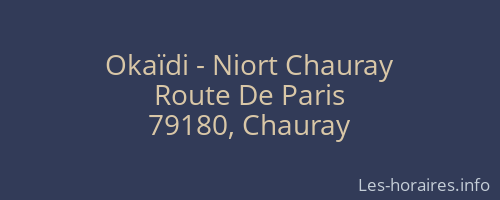 Okaïdi - Niort Chauray