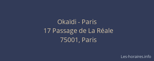 Okaïdi - Paris