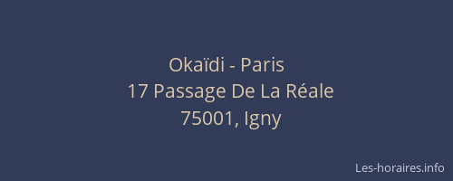 Okaïdi - Paris