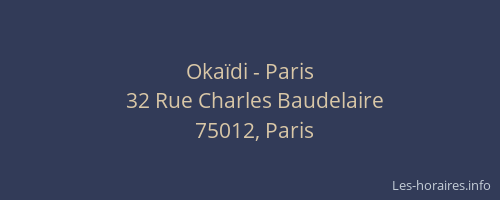 Okaïdi - Paris