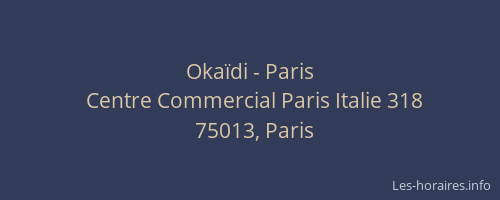 Okaïdi - Paris