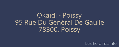 Okaïdi - Poissy