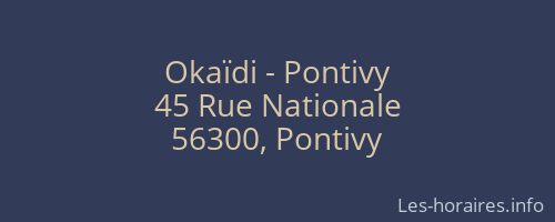 Okaïdi - Pontivy