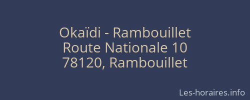 Okaïdi - Rambouillet