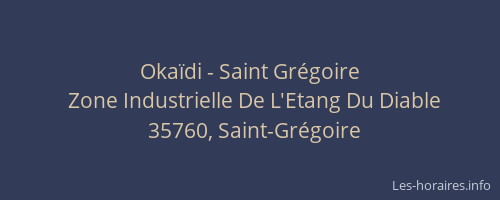 Okaïdi - Saint Grégoire