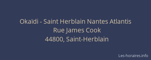 Okaïdi - Saint Herblain Nantes Atlantis