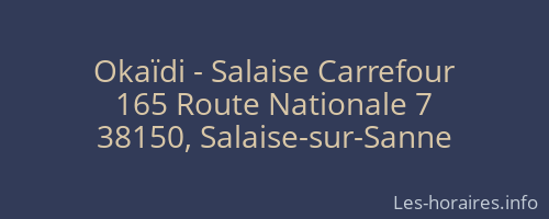 Okaïdi - Salaise Carrefour