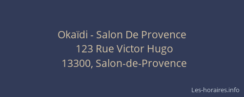 Okaïdi - Salon De Provence