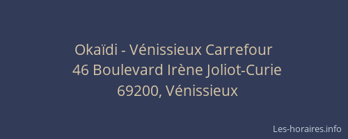 Okaïdi - Vénissieux Carrefour
