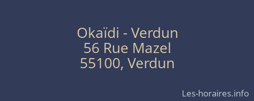 Okaïdi - Verdun