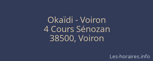 Okaïdi - Voiron