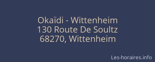 Okaïdi - Wittenheim