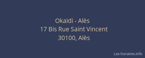 Okaïdi - Alès