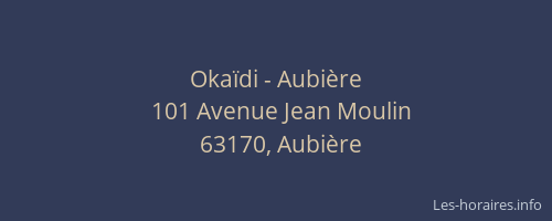 Oka&iuml;di - Aubi&egrave;re
