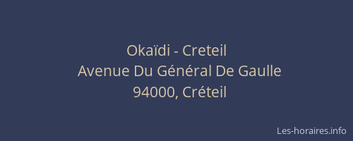 Oka&iuml;di - Creteil