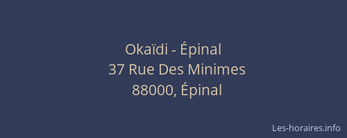 Okaïdi - Épinal