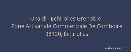 Okaïdi - Echirolles Grenoble