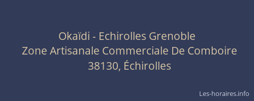 Oka&iuml;di - Echirolles Grenoble