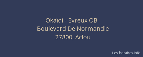 Okaïdi - Evreux OB