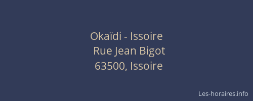 Okaïdi - Issoire