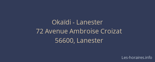 Okaïdi - Lanester